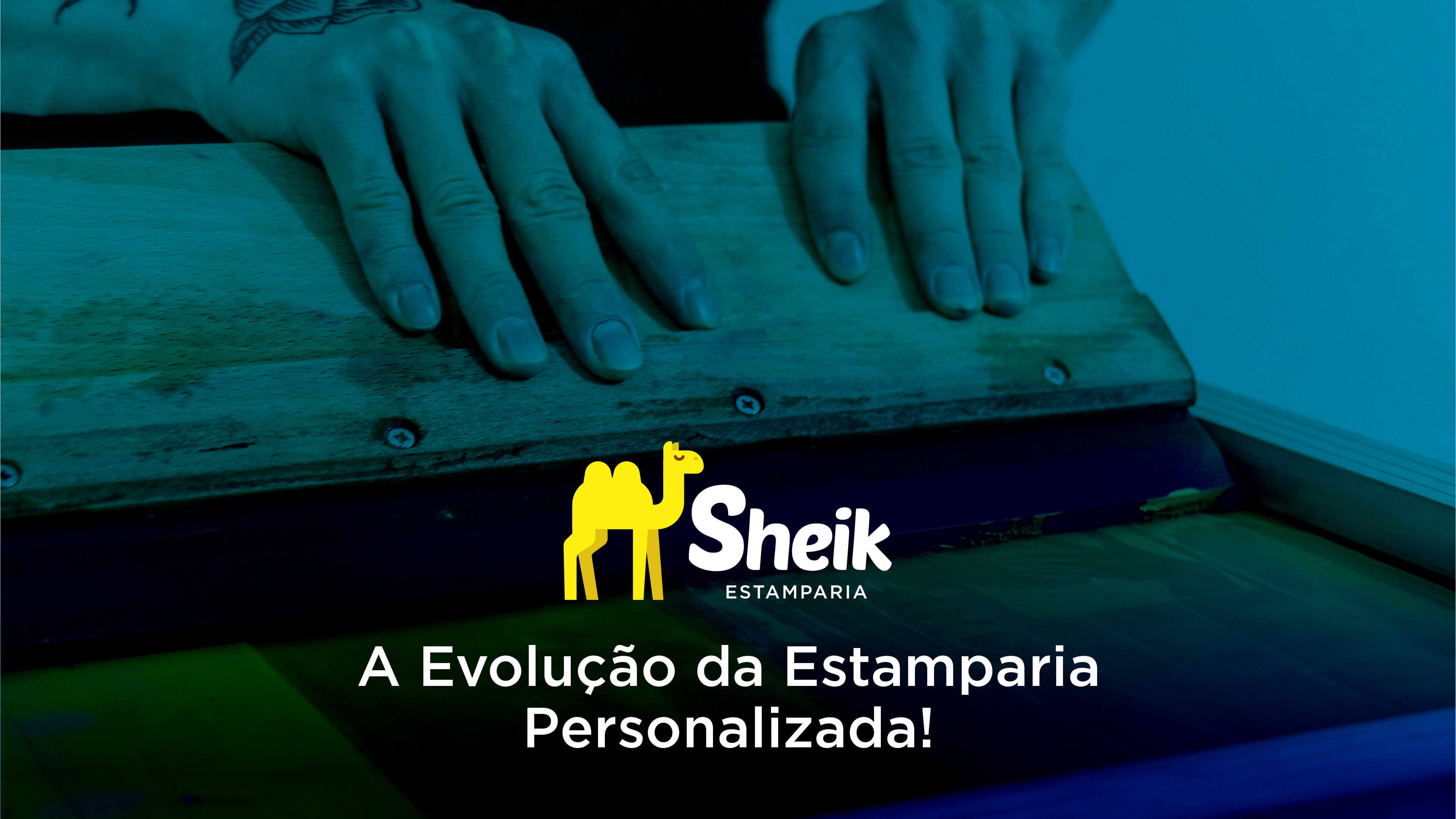 imagem com a logo da Sheik Estamparia