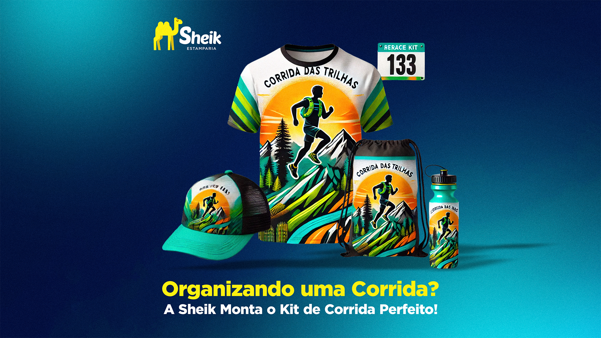 Camisa para corrida da Sheik Estamparia