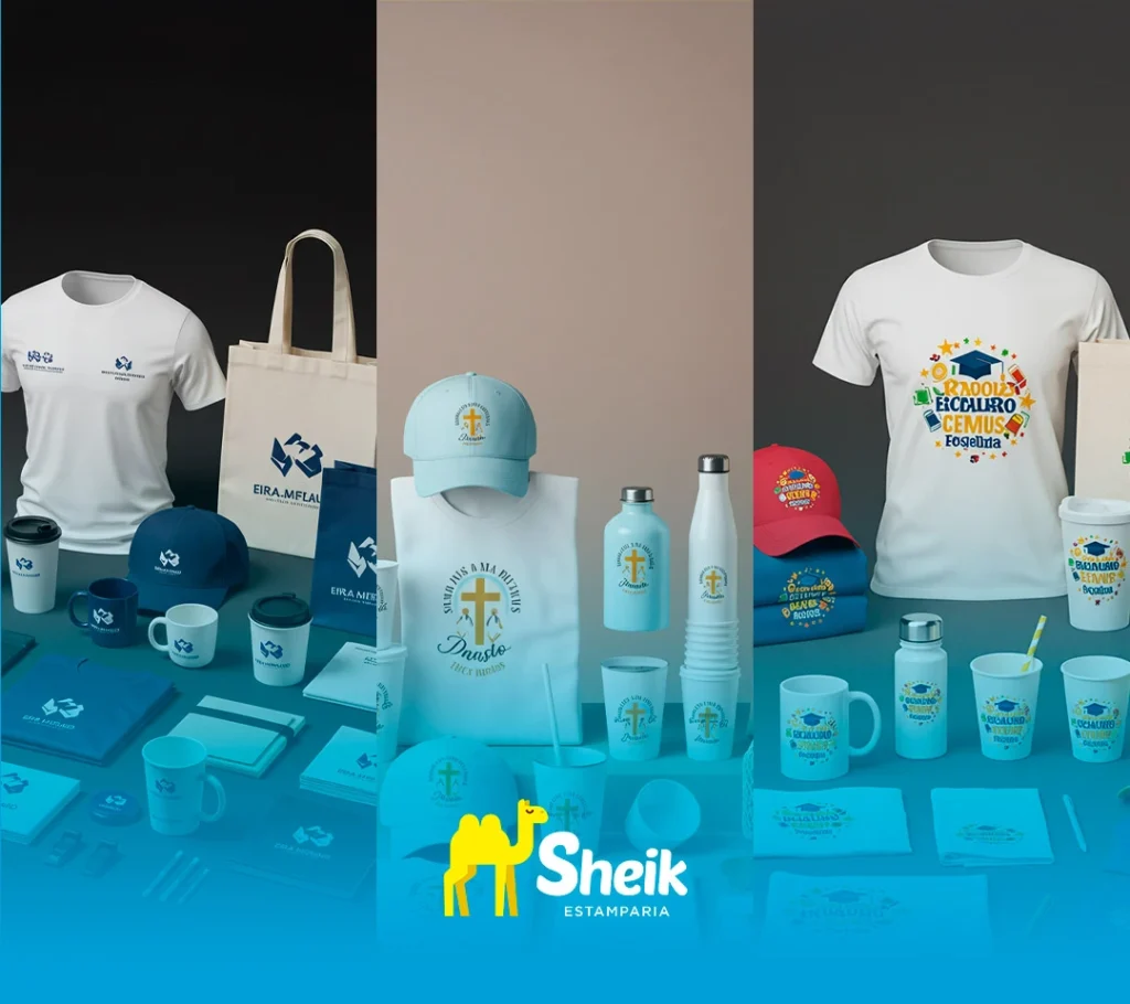 Camisas e brindes para eventos