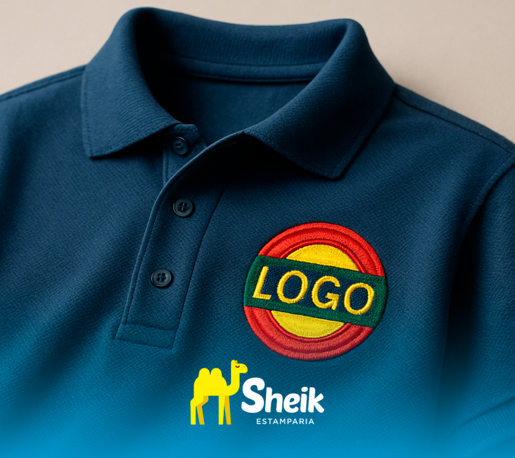 Camisa polo com bordado personalizado