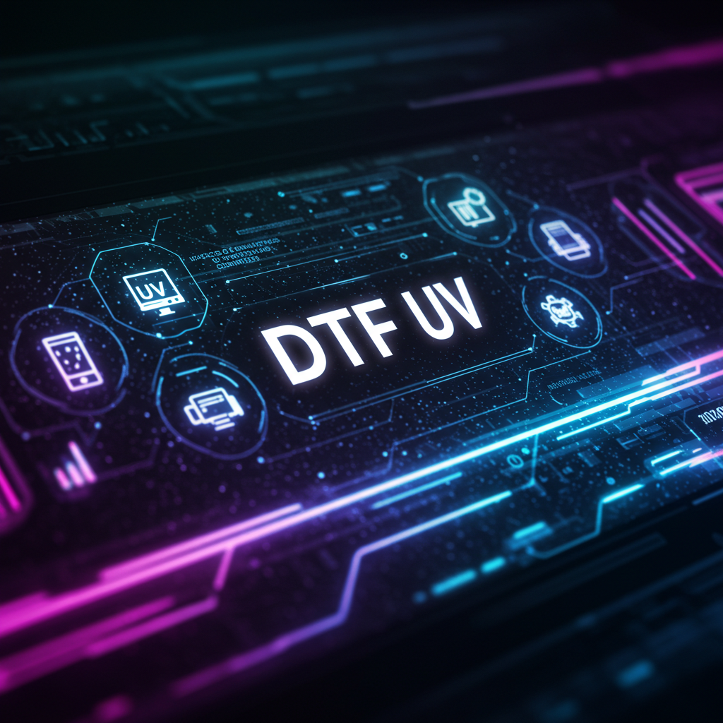 imagem de circuito com a palavra DTF UV