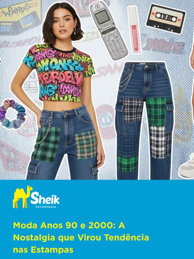 Moda Anos 90 e 2000: A Nostalgia que Virou Tendência nas Estampas